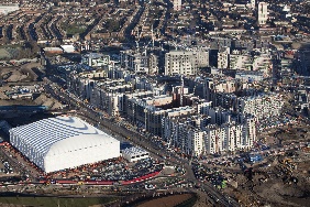 Olympic village and basketball arena